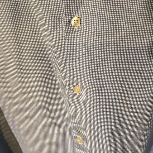 Geoffrey Beene Men Long Sleeve Button Up Shirt Checked Pattern Size 17 (34/35) - Picture 3 of 13